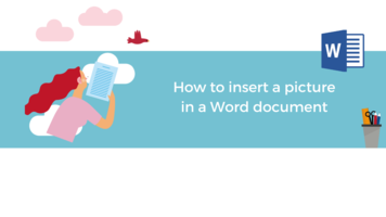 How to insert a picture in a Word document
